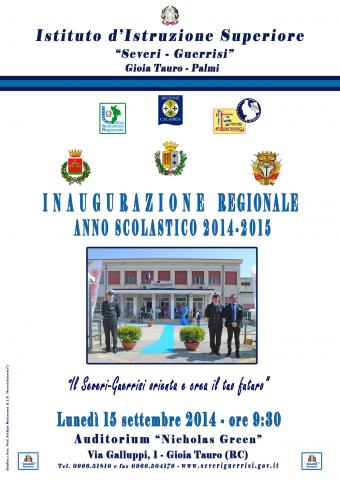 Manifesto inagurazione regionale anno scolastico Manifesto inaugurazione regionale anno scolastico